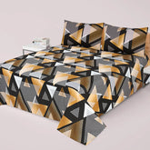 DZ-1047 PREMIUM COTTON KING BEDSHEET 3 PCS