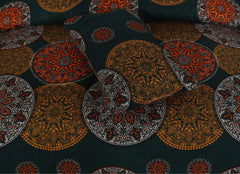 ROMA GREEN VERCASHE PREMIUM COTTON KING BEDSHEET 3 PCS