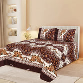 MERON MIRREOR PRINTED PURE COTTON BEDSHEET NL-13