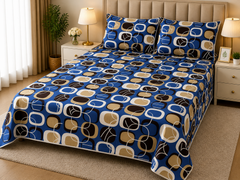 SAPHI- PREMIUM COTTON KING BEDSHEET 3 PCS