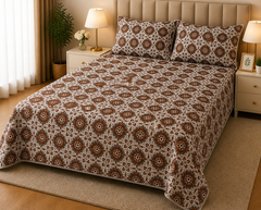 MICR-03 PREMIUM COTTON KING BEDSHEET 3 PCS