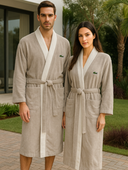 Branded lacoste bathrobe | for Men and Women | unisex 100% cotton skin