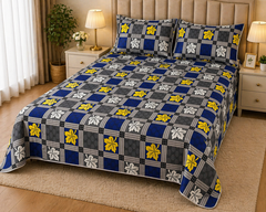 SKY BAR PREMIUM COTTON KING BEDSHEET 3 PCS