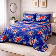 NIL-1004 PURE PREMIUM COTTON KING BEDSHEET 3 PCS