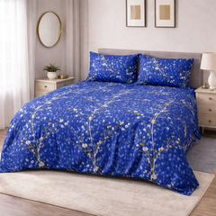 AESTHETIC SKINY PRINTED PURE COTTON BEDSHEET NL-09