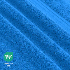 100% COTTON BATH TOWEL DEEP CYAN