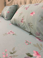 S.G WHITE COTTON KING BEDSHEET 3 PCS