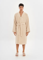 WAFFLE BATHROBE | 100% cotton | waffle desgin for men