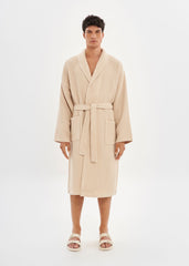WAFFLE BATHROBE | 100% cotton | waffle desgin for men