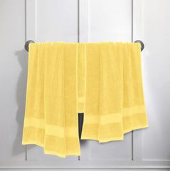 100% COTTON BATH TOWEL YELLOW