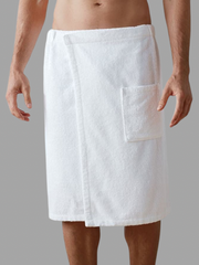 Men’s Shower Wrap White