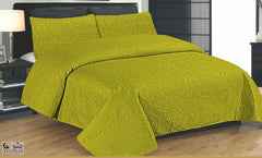 LUXURY BED SPREADS SET GOLDENI - 3PCS