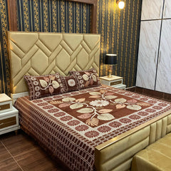 Velvet Bridal Bedsheet Set-4 Pcs Nishat-6588