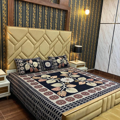 Velvet Bridal Bedsheet Set-4 Pcs Nishat-6589