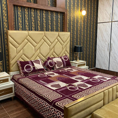 Velvet Bridal Bedsheet Set-4 Pcs Nishat-6594