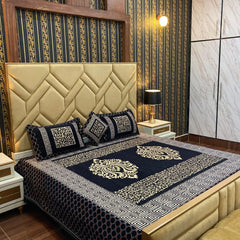 Velvet Bridal Bedsheet Set-4 Pcs Nishat-6601