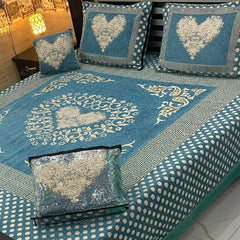 Velvet Bridal Bedsheet Set-4 Pcs Nishat-6607