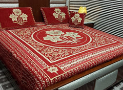 Velvet Bridal Bedsheet Set-4 Pcs Nishat-6609