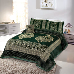 Velvet Bridal Bedsheet Set-4 Pcs Nishat-6611