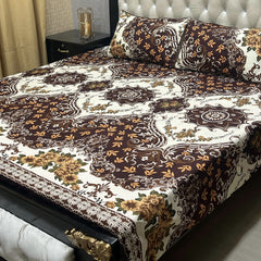 LAL-SHISHA PREMIUM COTTON KING BEDSHEET 3 PCS