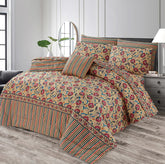 7 Pcs Comforter Set DZ-66 ( light weight filling )