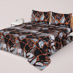 GEOMETRIC 2 PREMIUM COTTON KING BEDSHEET 3 PCS