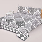 DZ-X16 PANEL PREMIUM COTTON KING BEDSHEET 3 PCS