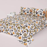 FLOR PANEL PREMIUM COTTON KING BEDSHEET 3 PCS
