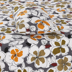FLOR PANEL PREMIUM COTTON KING BEDSHEET 3 PCS