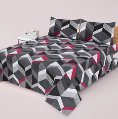 PLUMLKIN PREMIUM COTTON KING BEDSHEET 3 PCS