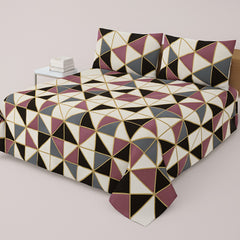 DZ-1037 PREMIUM COTTON KING BEDSHEET 3 PCS