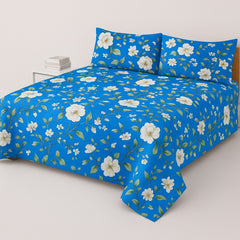 DZ-1032 PREMIUM COTTON KING BEDSHEET 3 PCS