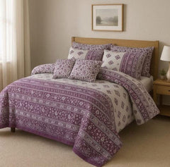 7 Pcs Comforter Set DZ-81 ( light weight filling )