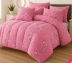 Double Bed 6 pc Winter Razai Set (Heavy Filling) DZ-18