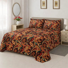 PRINTED PURE COTTON BEDSHEET ASH-4098