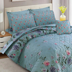 7 Pcs Comforter Set DZ-89 ( light weight filling )