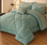 Double Bed 6 pc Winter Razai Set (Heavy Filling) DZ-32