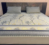 CEMENT COTTON KING BEDSHEET 3 PCS