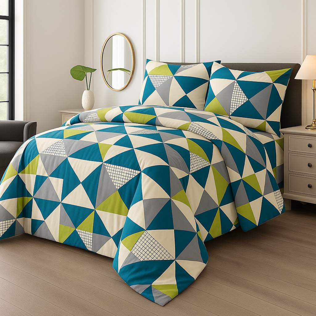 7 Pcs Comforter Set DZ-109 ( light weight filling )