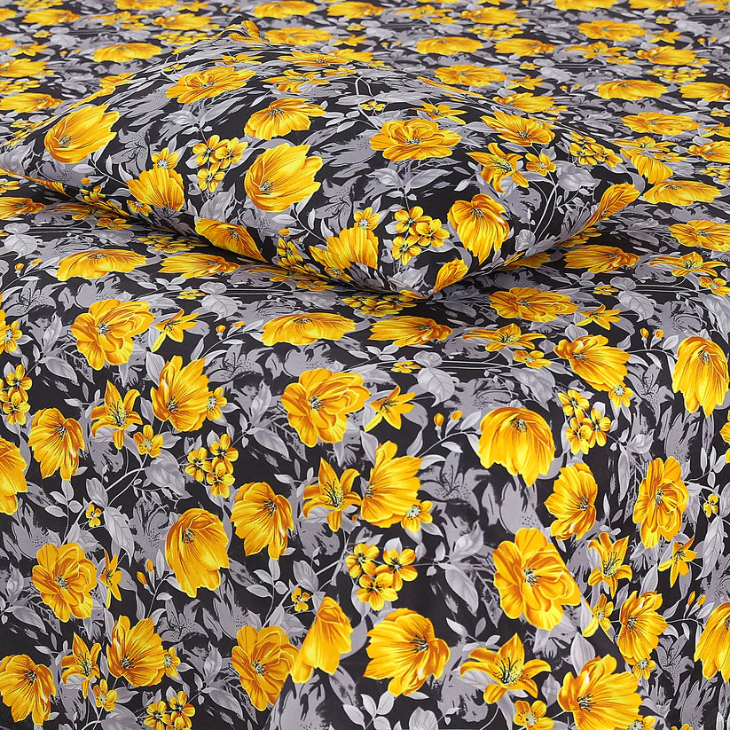DZ-1046 PREMIUM COTTON KING BEDSHEET 3 PCS