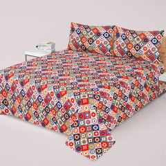 MICR-03 PREMIUM COTTON KING BEDSHEET 3 PCS