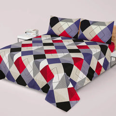 AESTHETIC SKINY  PRINTED PURE COTTON BEDSHEET NL-09
