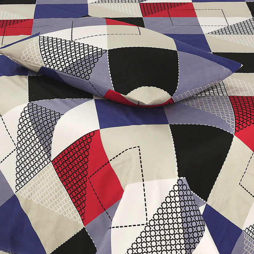 AESTHETIC SKINY  PRINTED PURE COTTON BEDSHEET NL-09