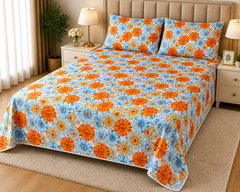 LUI-V PREMIUM PURE COTTON KING BEDSHEET 3 PCS