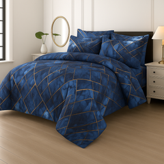 7 Pcs Comforter Set DZ-117 ( light weight filling )