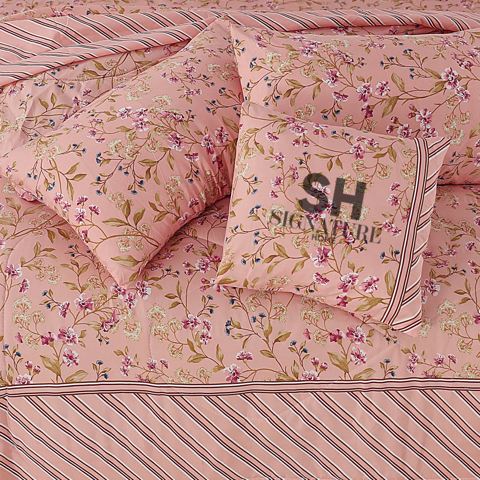 7 Pcs Comforter Set DZ-91 ( light weight filling )