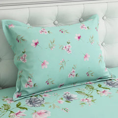 FLOWER PREMIUM PURE COTTON KING BEDSHEET 3 PCS