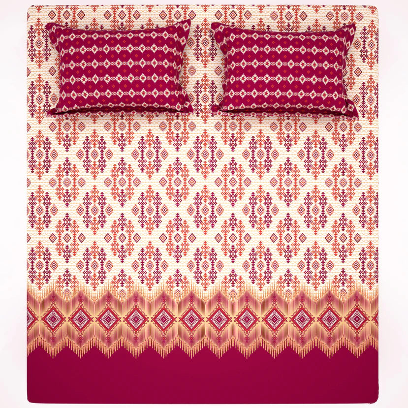 Double Bed 6 pc Winter Razai Set (Heavy Filling) DZ-26