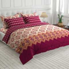 Double Bed 6 pc Winter Razai Set (Heavy Filling) DZ-26