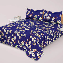 DZ-1045 PREMIUM COTTON KING BEDSHEET 3 PCS